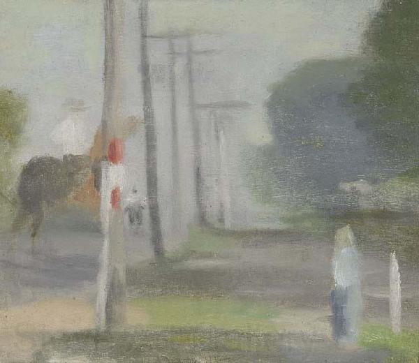 Clarice Beckett Morning Ride, France oil painting art